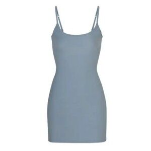 Skims Soft Lounge Slip Dress Blue XS